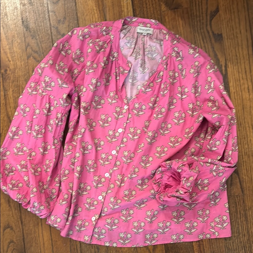 Pink Floral Blouse